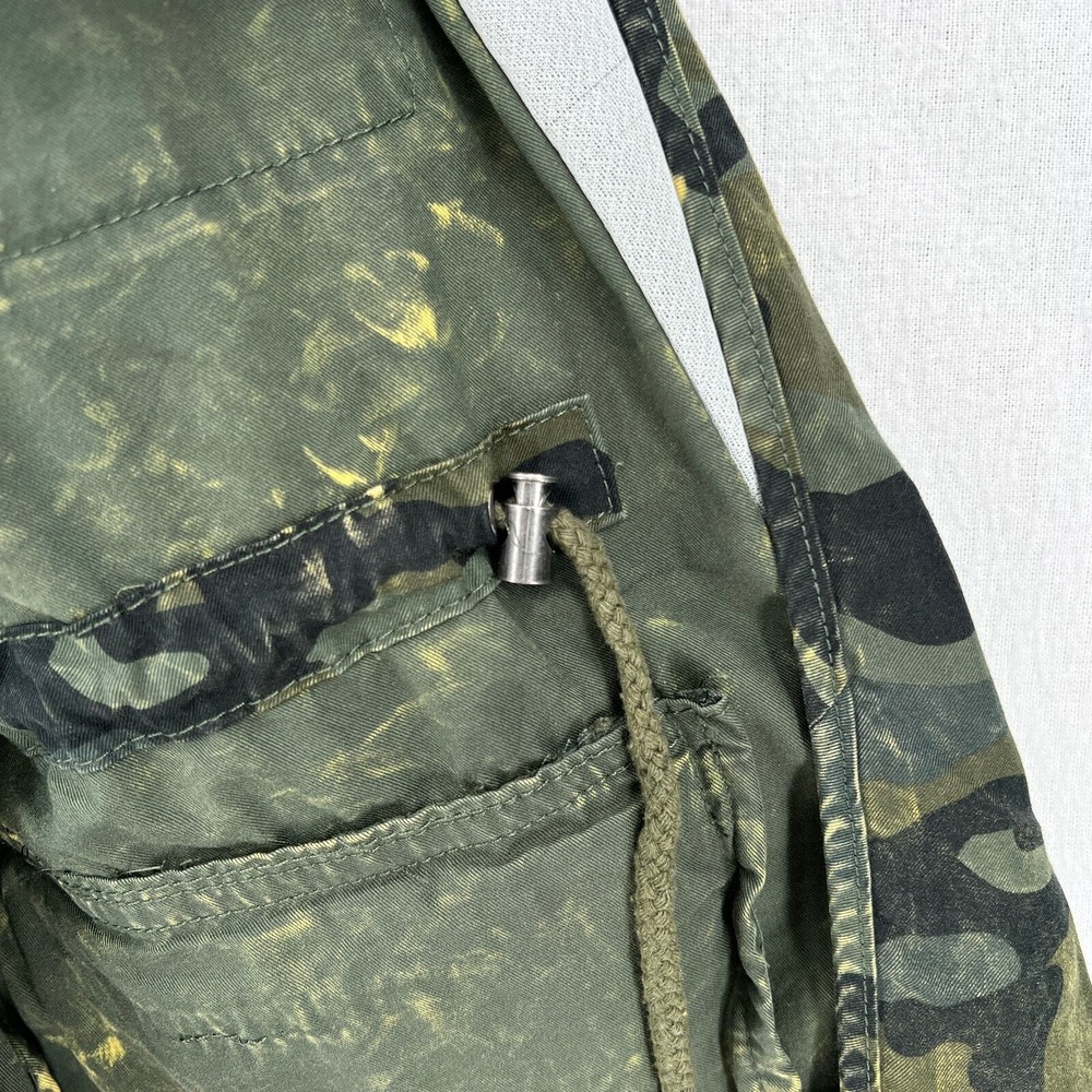 DL1961 Beekman Jacket Jacket Women XS Green Camo Utility Military Field Cotton - Picture 11 of 16